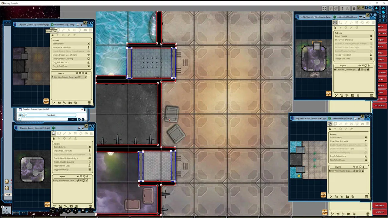 Fantasy Grounds - Starfinder Flip-Tiles - City Alien Quarter Expansion Screenshot 3