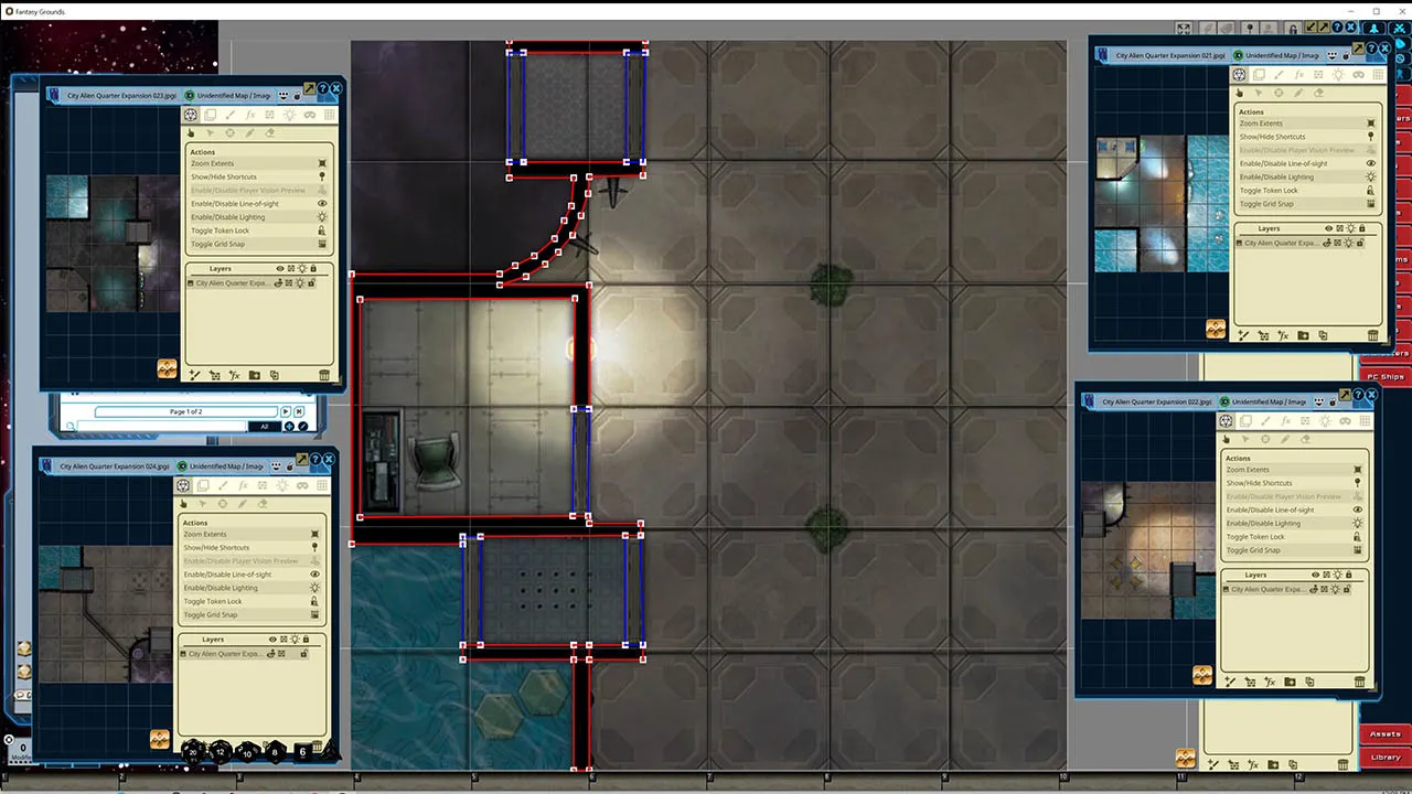 Fantasy Grounds - Starfinder Flip-Tiles - City Alien Quarter Expansion Screenshot 0