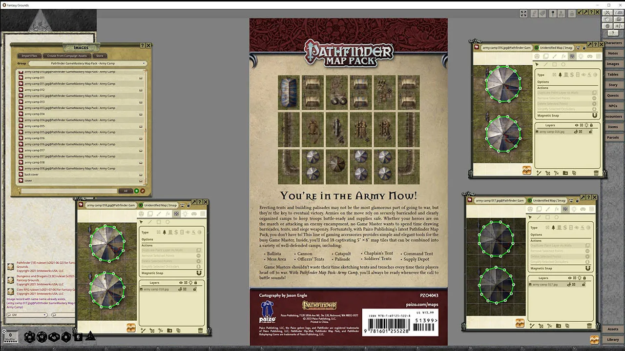 Fantasy Grounds - Pathfinder RPG - GameMastery Map Pack: Army Camp Screenshot 1