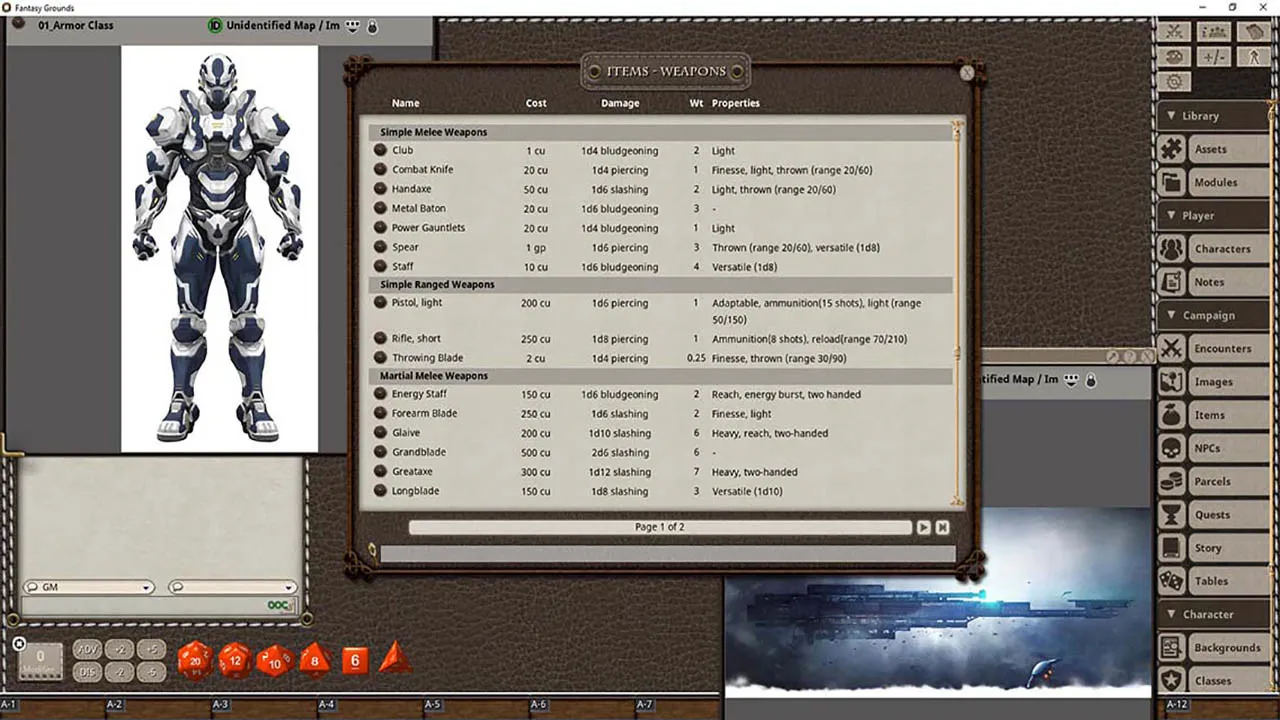 Fantasy Grounds - Esper Genesis 5E Core Manual Screenshot 1