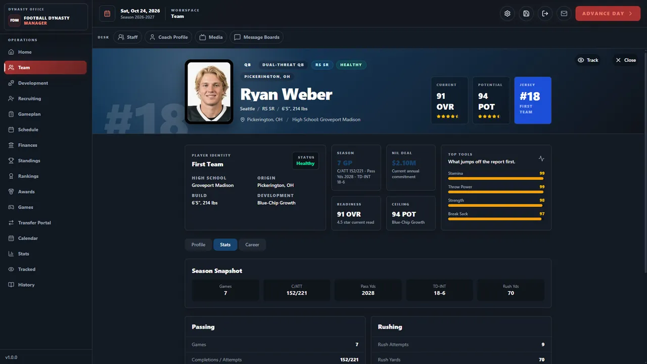 Football Dynasty Manager Screenshot 4