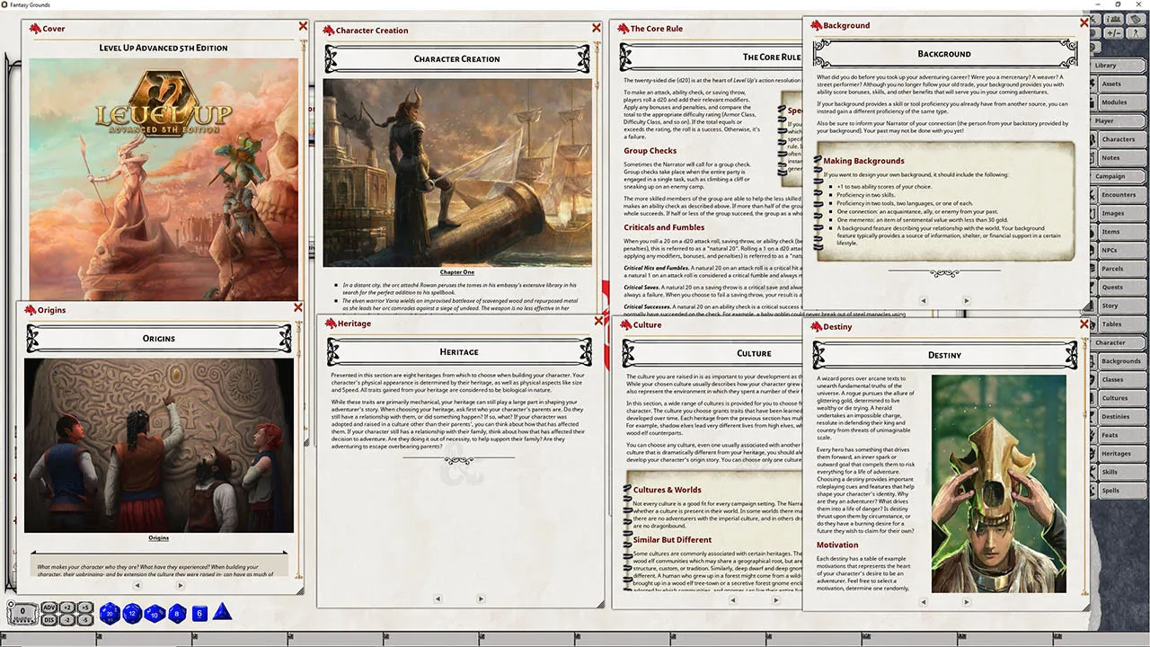 Fantasy Grounds - Level Up Adventurer's Guide Screenshot 2