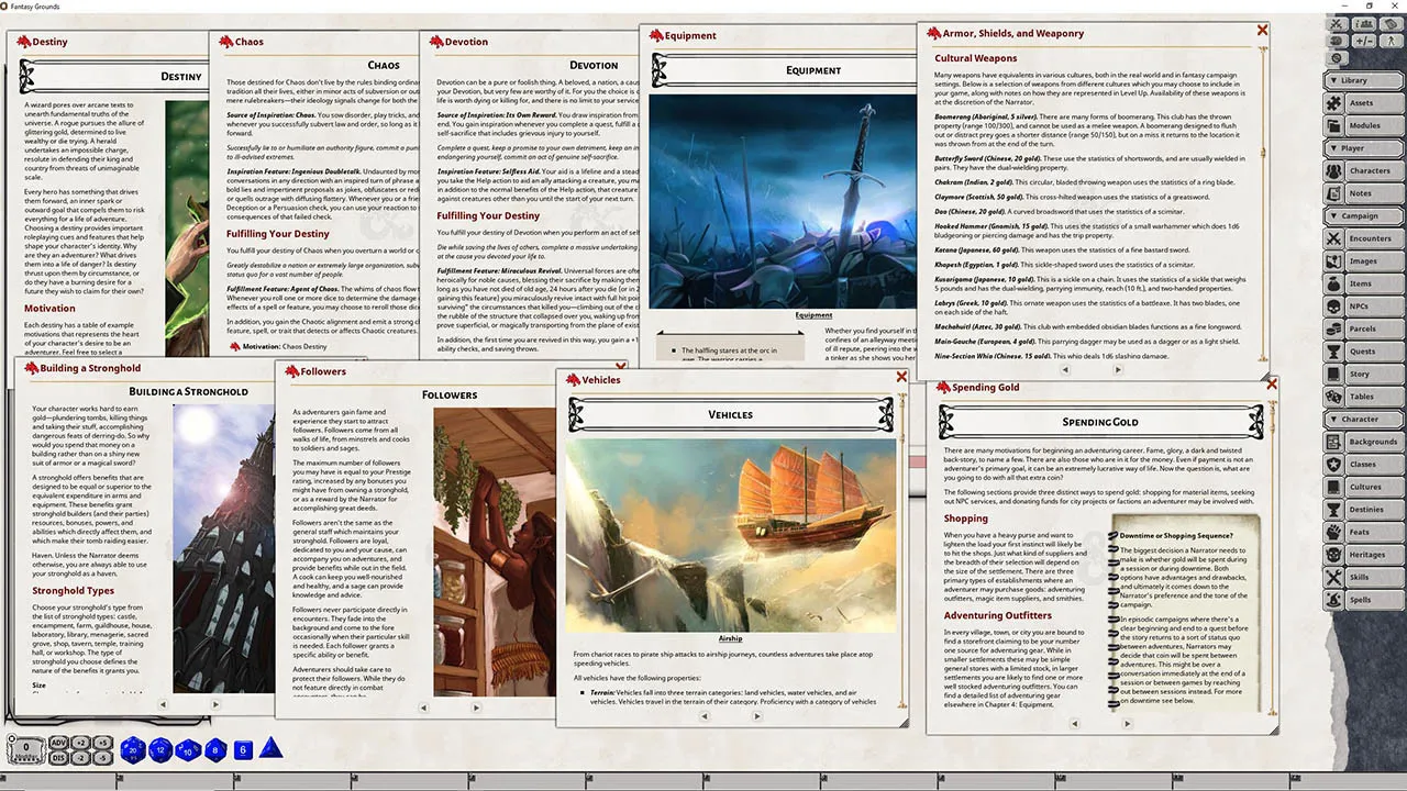 Fantasy Grounds - Level Up Adventurer's Guide Screenshot 1