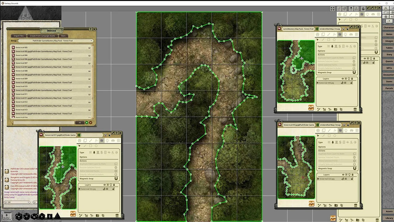 Fantasy Grounds - Pathfinder RPG - GameMastery Map Pack: Forest Trails Screenshot 4