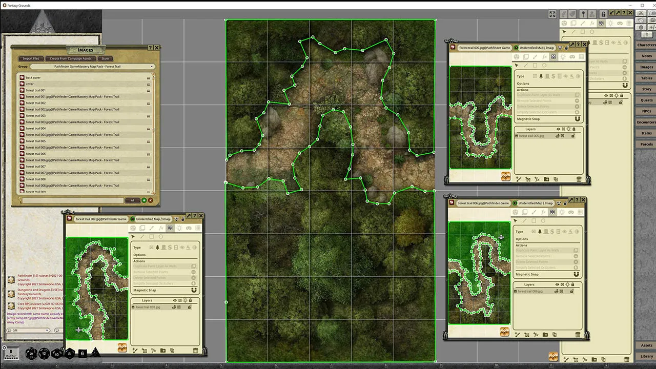 Fantasy Grounds - Pathfinder RPG - GameMastery Map Pack: Forest Trails Screenshot 0