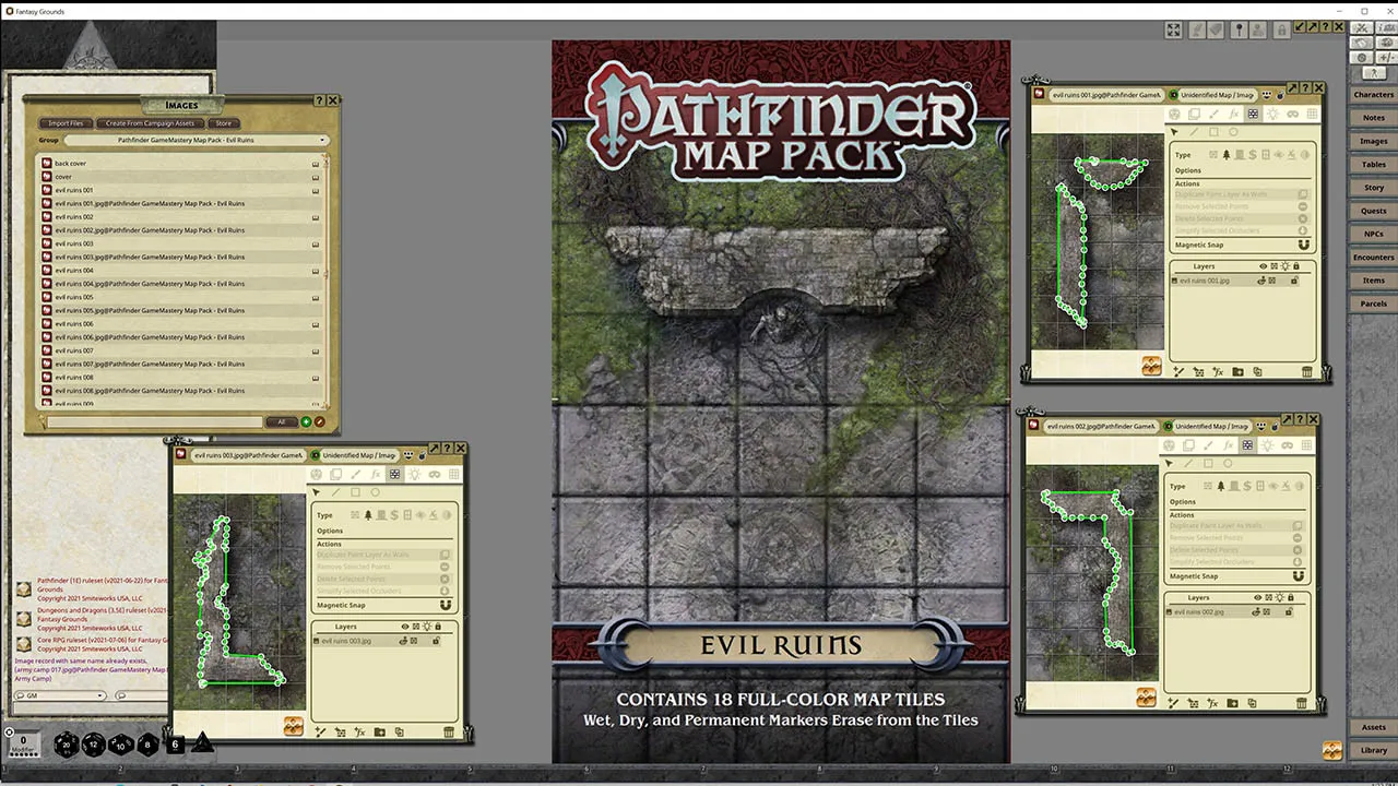 Fantasy Grounds - Pathfinder RPG - GameMastery Map Pack: Evil Ruins Screenshot 2
