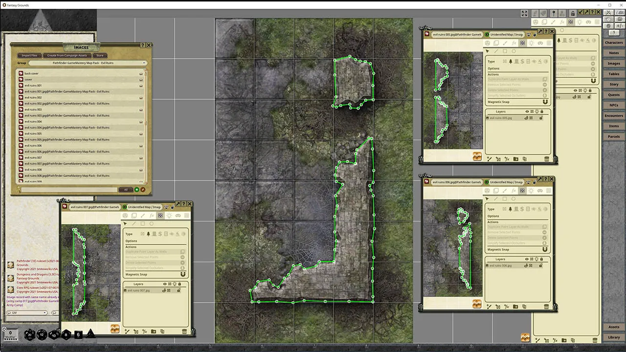Fantasy Grounds - Pathfinder RPG - GameMastery Map Pack: Evil Ruins Screenshot 4