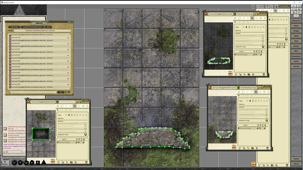 Fantasy Grounds - Pathfinder RPG - GameMastery Map Pack: Evil Ruins Screenshot 1