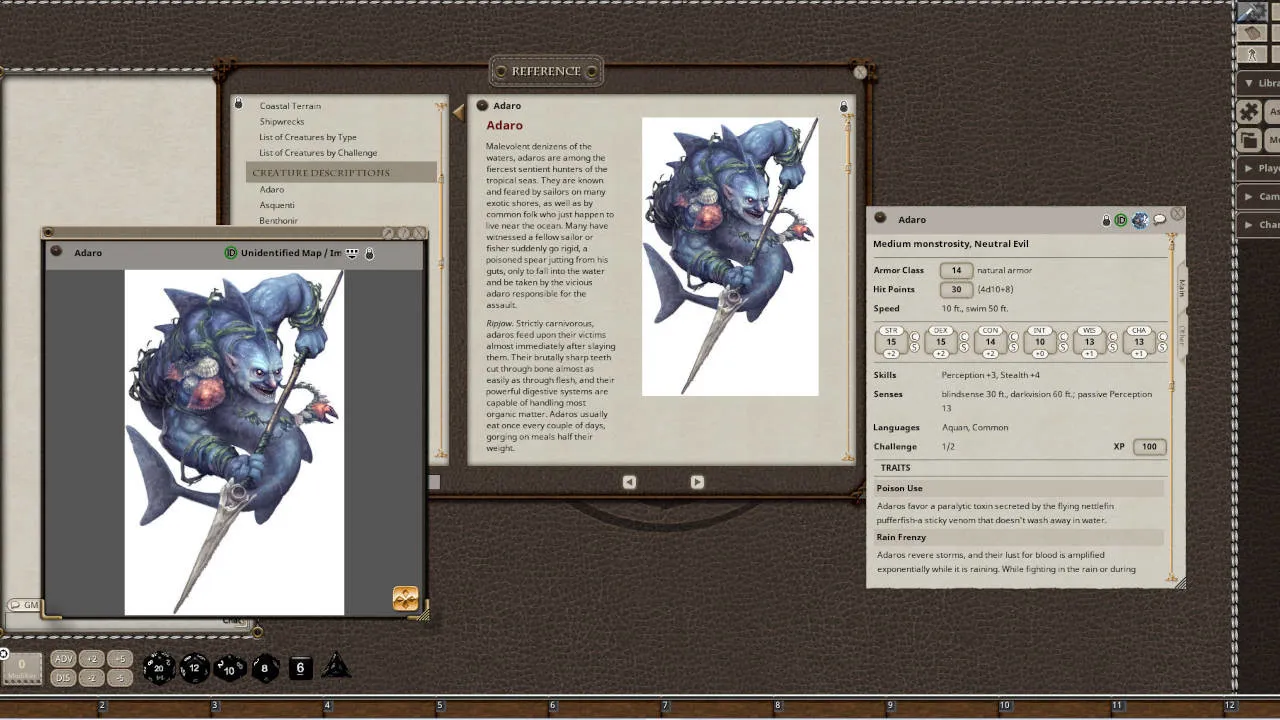 Fantasy Grounds - Sea Monsters (5E) Screenshot 3