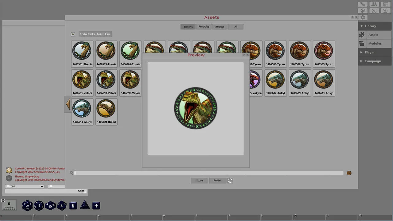 Fantasy Grounds - Dinosaurs Screenshot 2