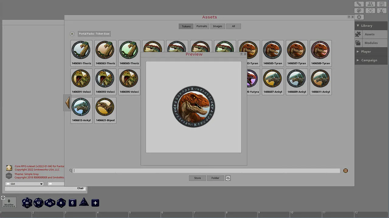 Fantasy Grounds - Dinosaurs Screenshot 0