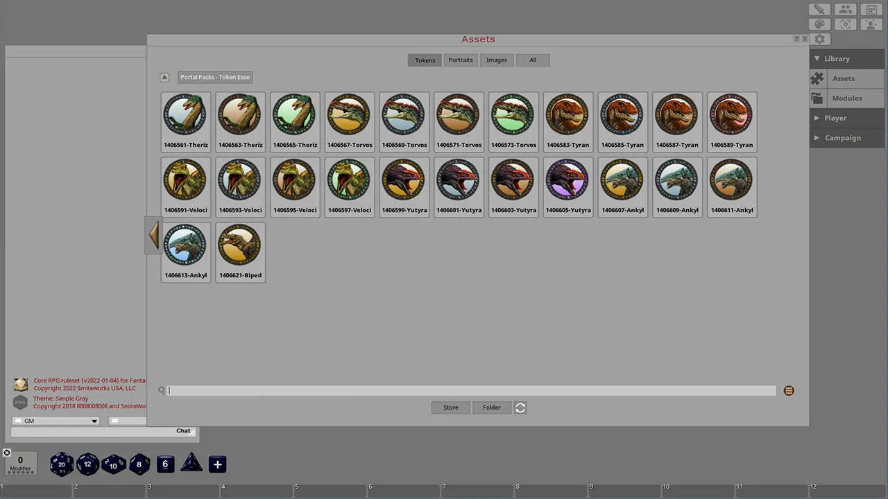 Fantasy Grounds - Dinosaurs Screenshot 1