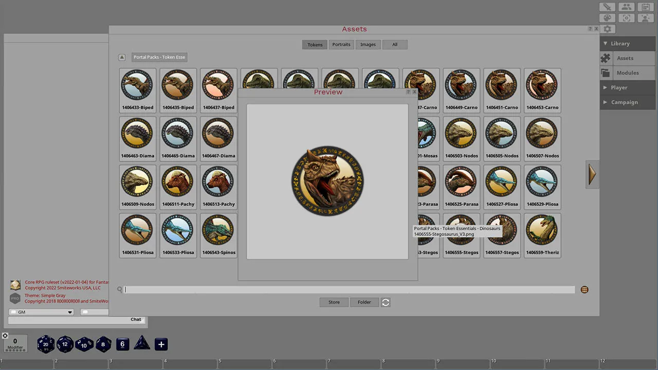 Fantasy Grounds - Dinosaurs Screenshot 3