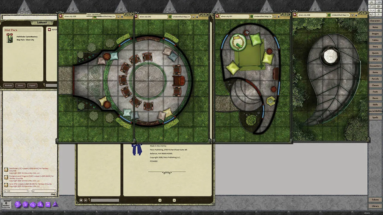 Fantasy Grounds - Pathfinder RPG - GameMastery Map Pack Elven City Screenshot 2
