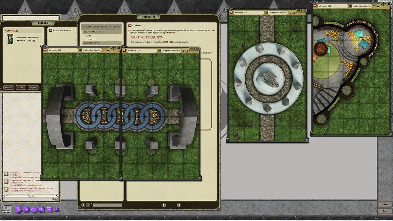 Fantasy Grounds - Pathfinder RPG - GameMastery Map Pack Elven City Screenshot 1