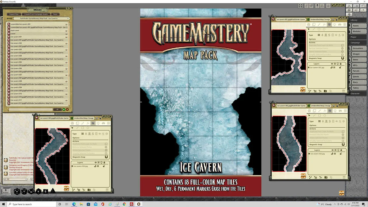 Fantasy Grounds - Pathfinder RPG - GameMastery Map Pack: Ice Cavern Screenshot 2