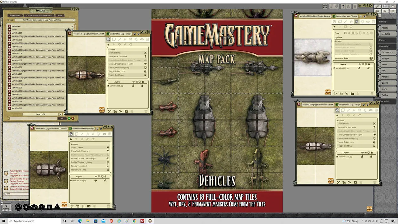 Fantasy Grounds - Pathfinder RPG - GameMastery Map Pack: Vehicles Screenshot 3
