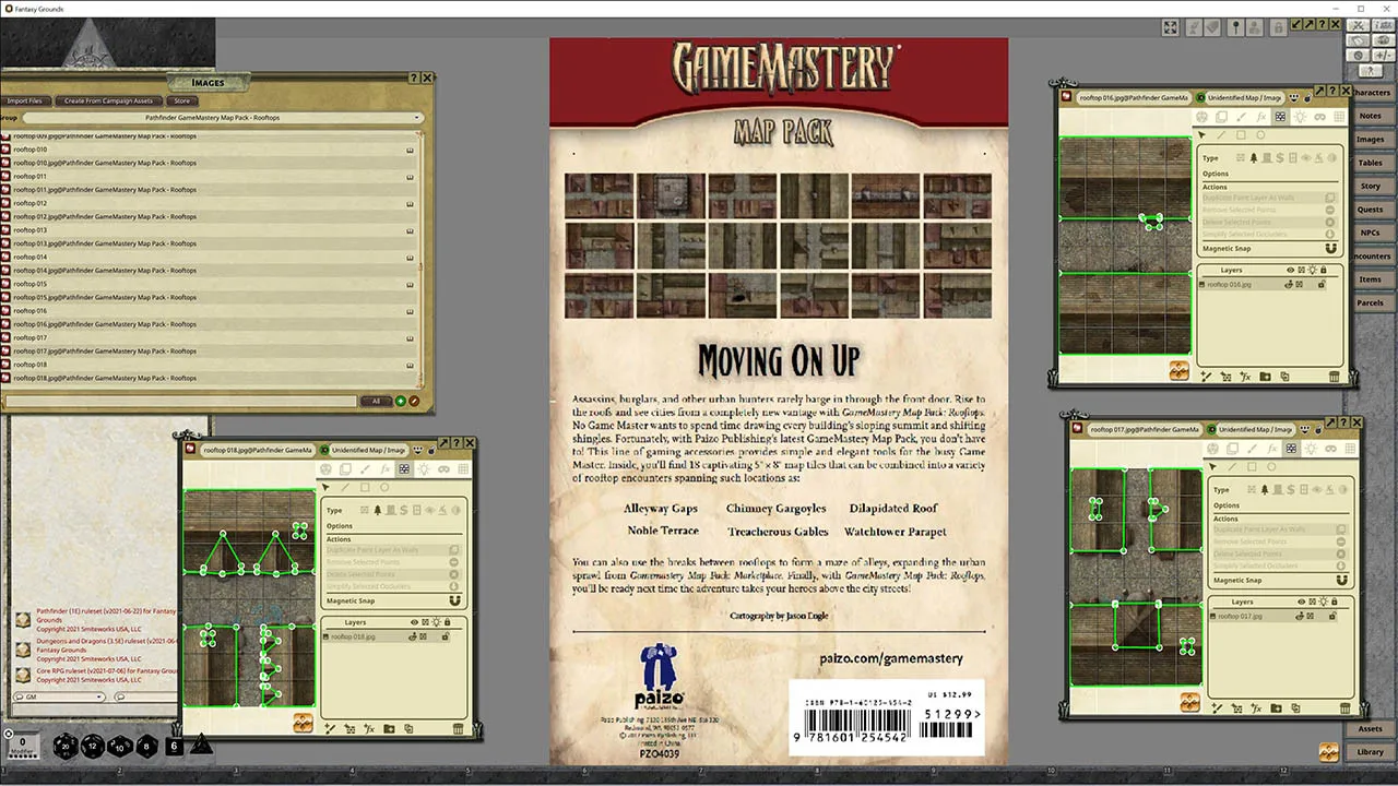 Fantasy Grounds - Pathfinder RPG - GameMastery Map Pack: Rooftops Screenshot 3