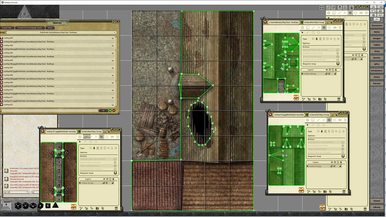 Fantasy Grounds - Pathfinder RPG - GameMastery Map Pack: Rooftops Screenshot 1