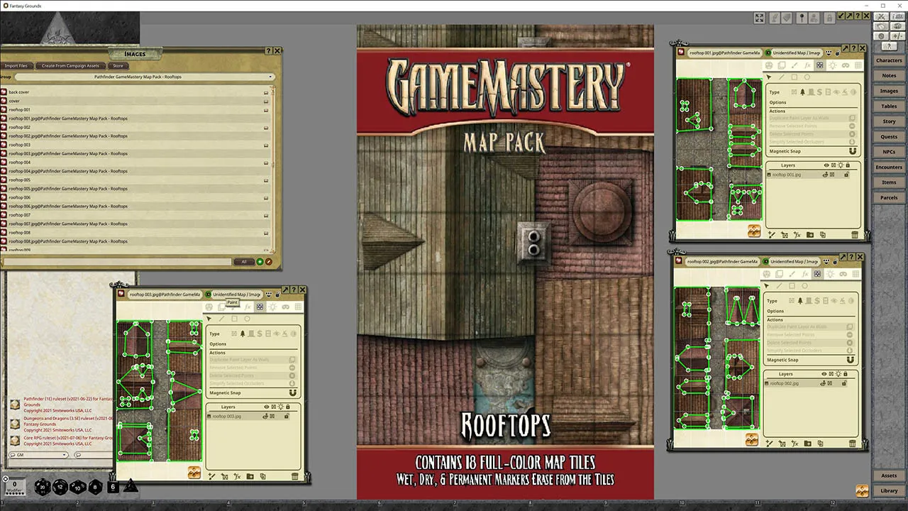 Fantasy Grounds - Pathfinder RPG - GameMastery Map Pack: Rooftops Screenshot 0