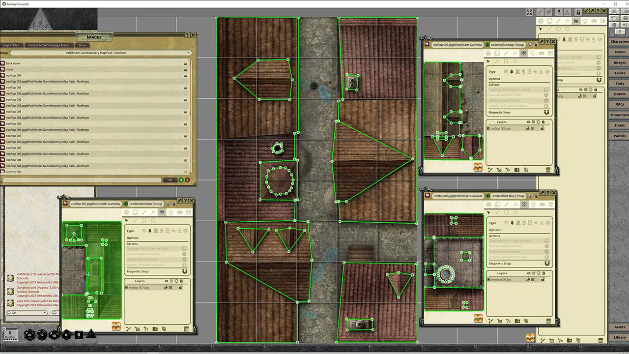 Fantasy Grounds - Pathfinder RPG - GameMastery Map Pack: Rooftops Screenshot 4