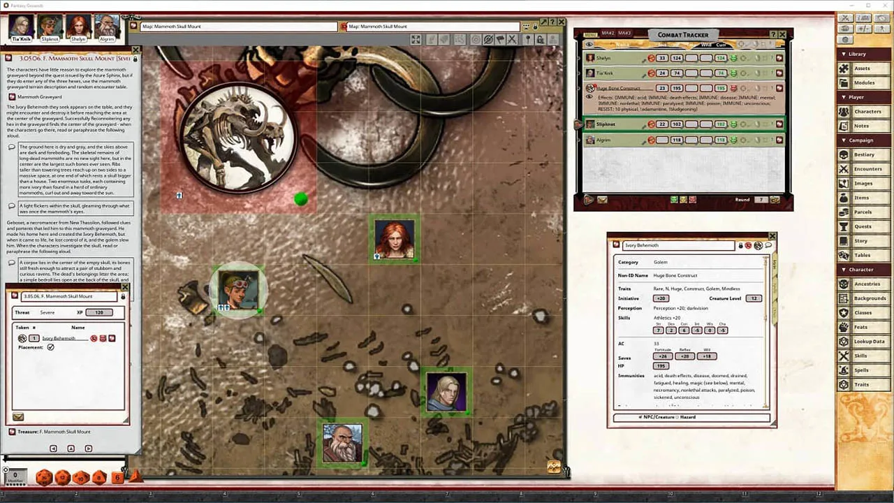Fantasy Grounds - Pathfinder 2 RPG - Quest for the Frozen Flame AP 3: Burning Tundra Screenshot 3