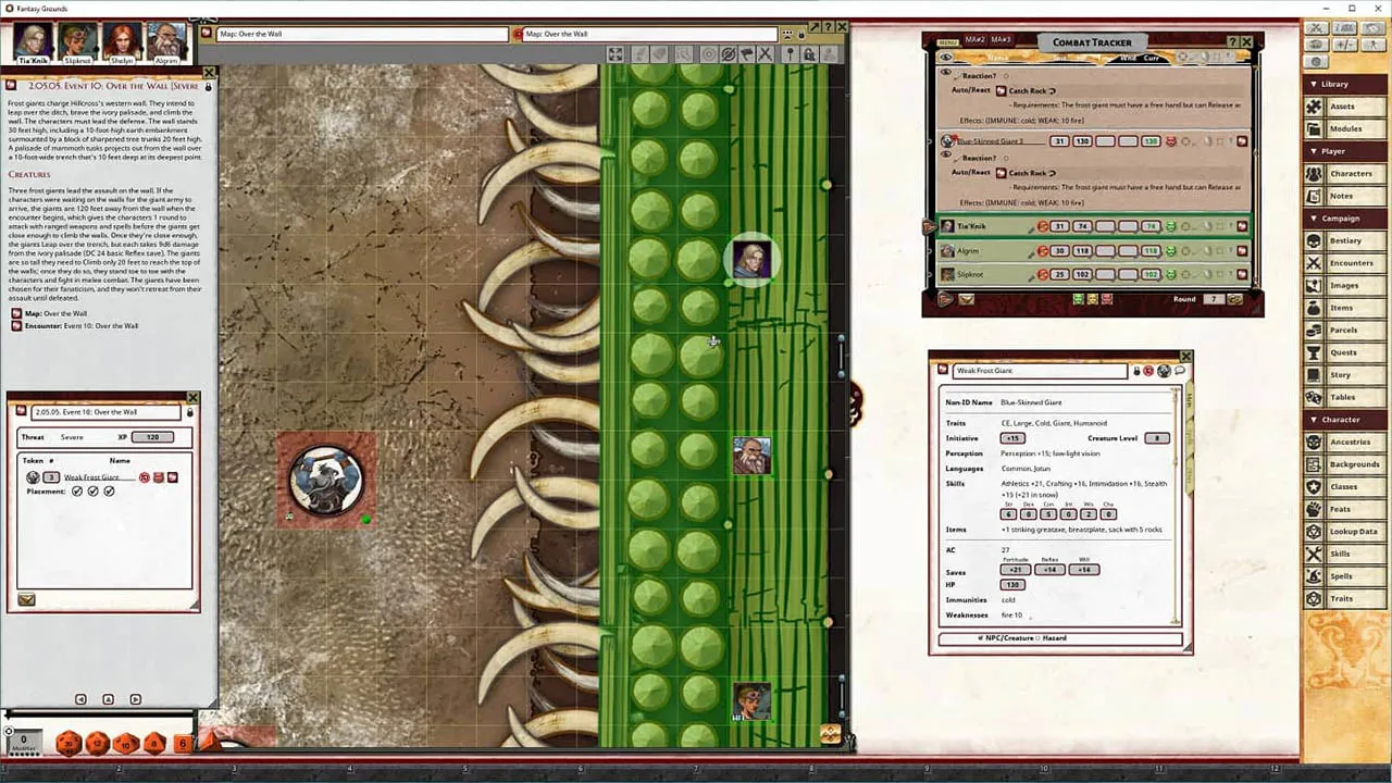 Fantasy Grounds - Pathfinder 2 RPG - Quest for the Frozen Flame AP 3: Burning Tundra Screenshot 2