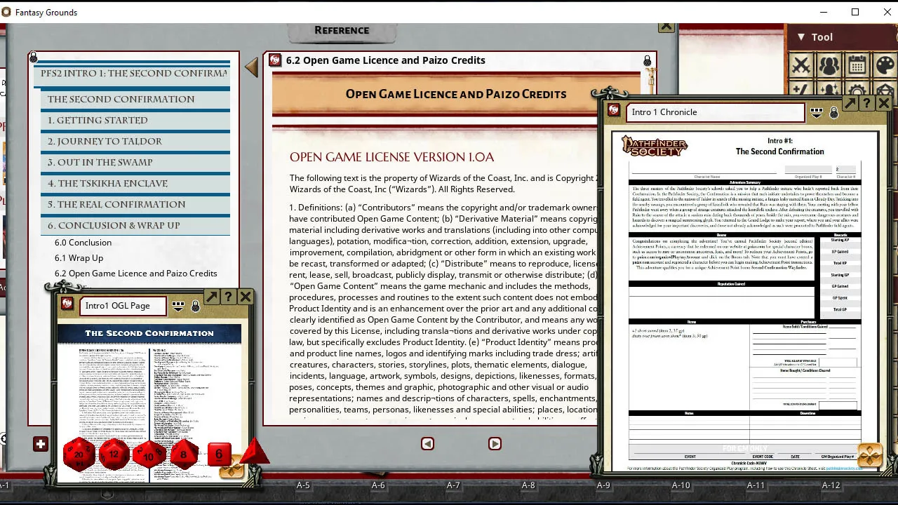 Fantasy Grounds - Pathfinder 2 RPG - Pathfinder Society Intro #1: The Second Confirmation Screenshot 0