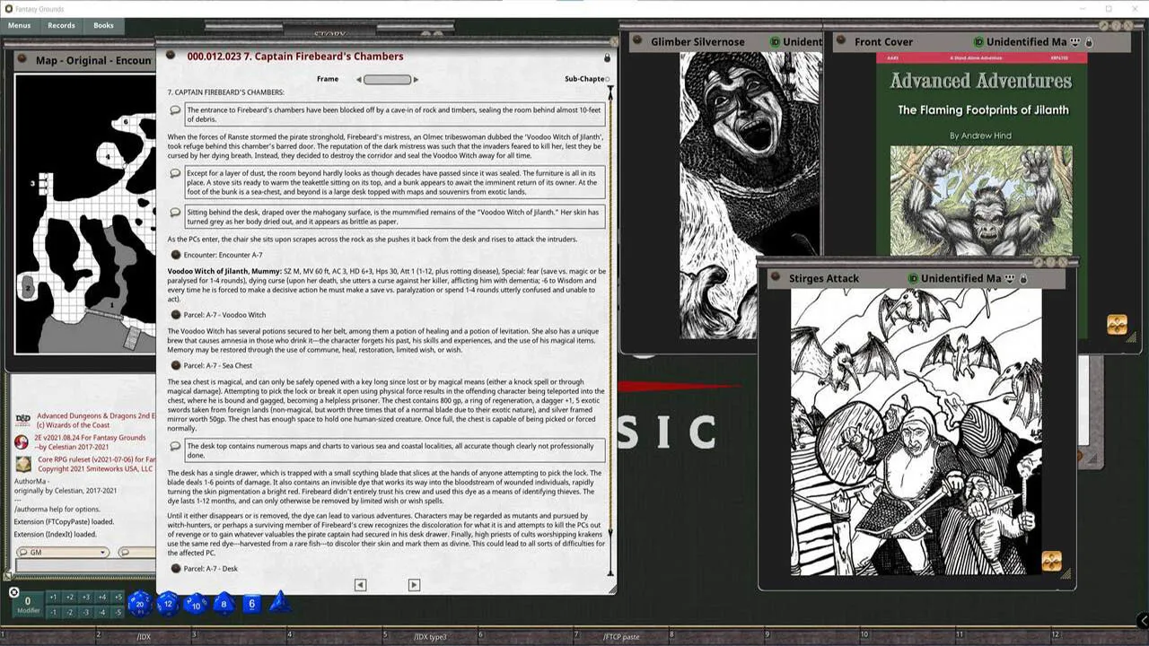 Fantasy Grounds - Advanced Adventures #5: The Flaming Footprints of Jilanth Screenshot 4