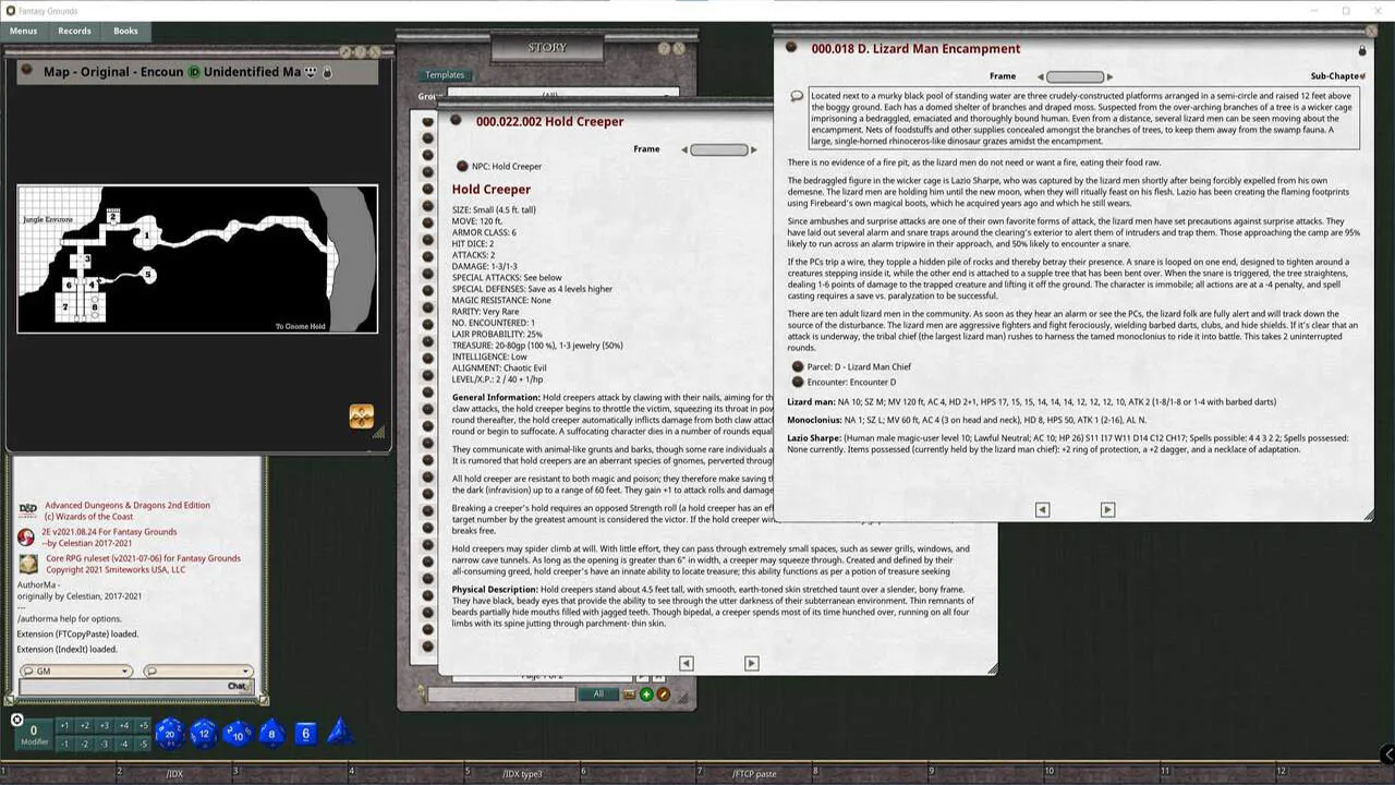 Fantasy Grounds - Advanced Adventures #5: The Flaming Footprints of Jilanth Screenshot 2