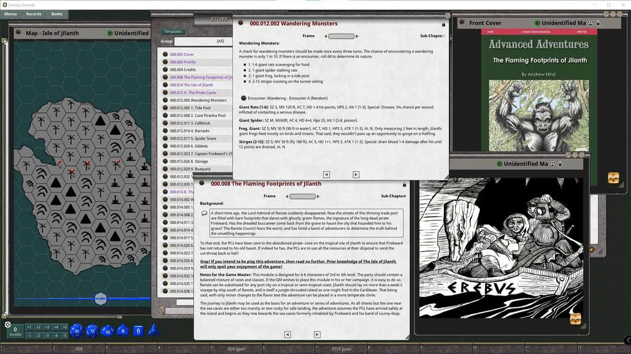 Fantasy Grounds - Advanced Adventures #5: The Flaming Footprints of Jilanth Screenshot 3