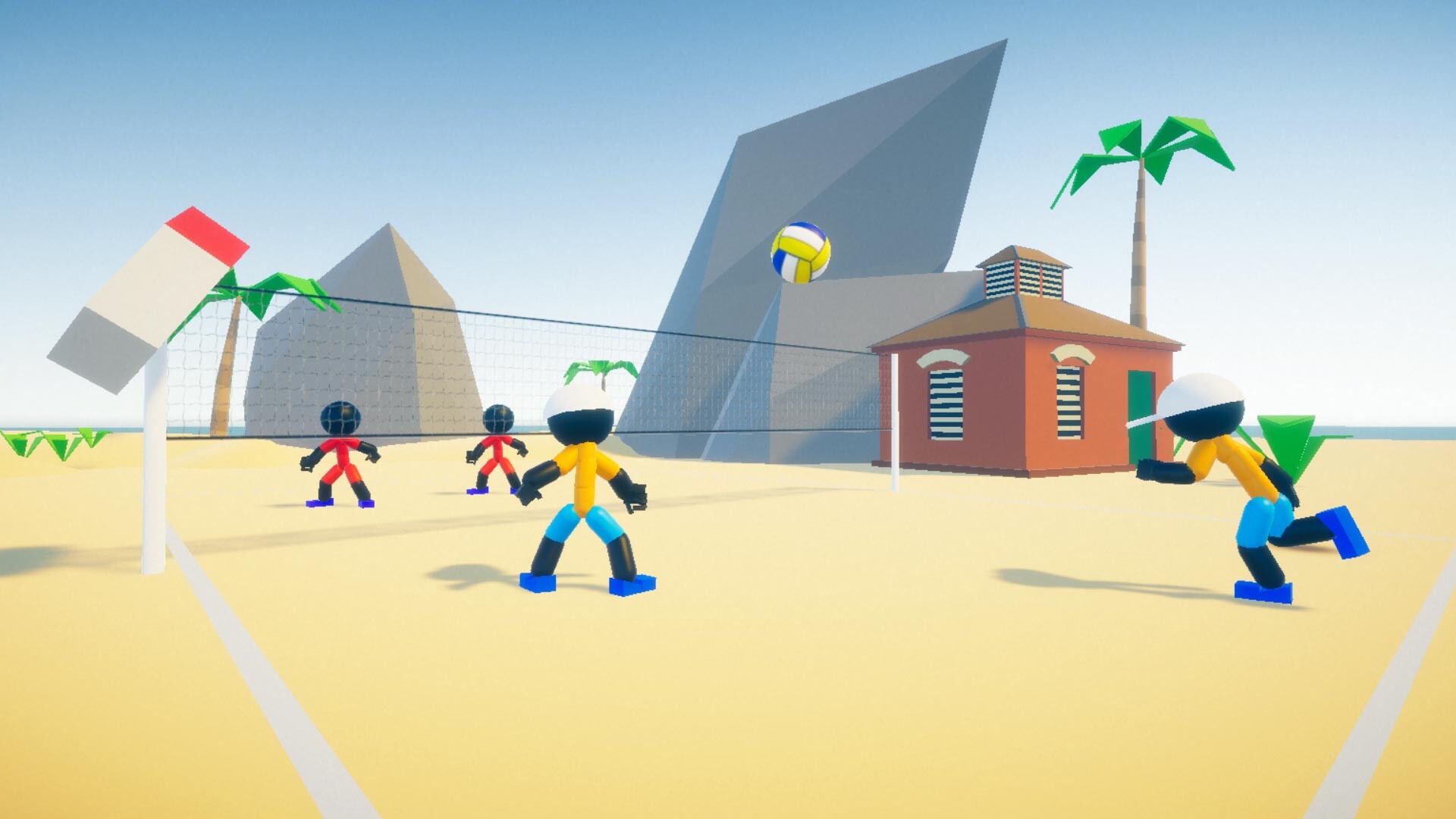 Stickman Beach Volleyball DELUXE Screenshot 1