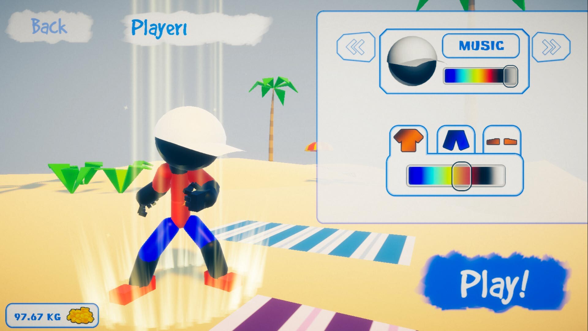 Stickman Beach Volleyball DELUXE Screenshot 3
