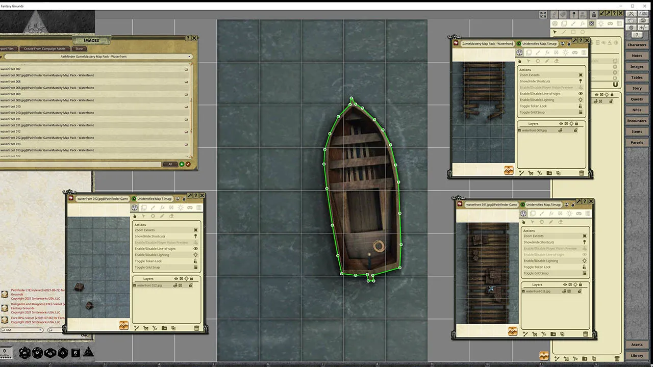 Fantasy Grounds - Pathfinder RPG - Gamemastery Map Pack Waterfront Screenshot 0