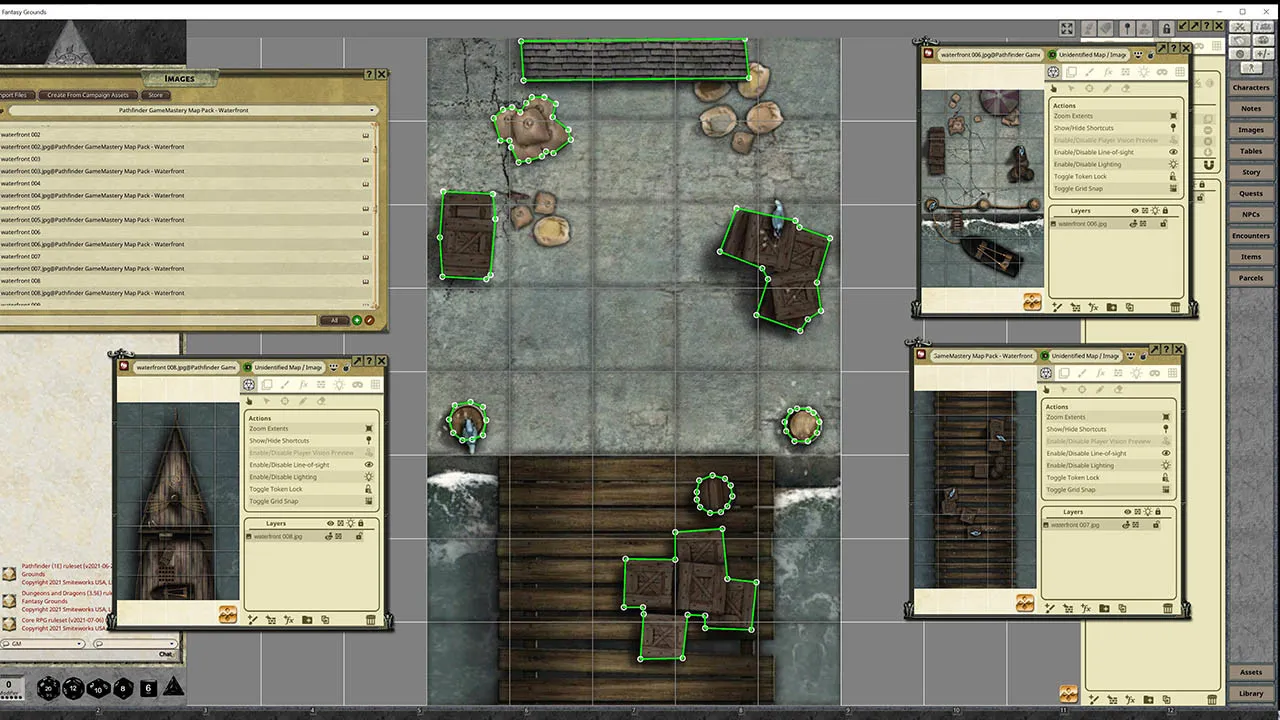 Fantasy Grounds - Pathfinder RPG - Gamemastery Map Pack Waterfront Screenshot 3