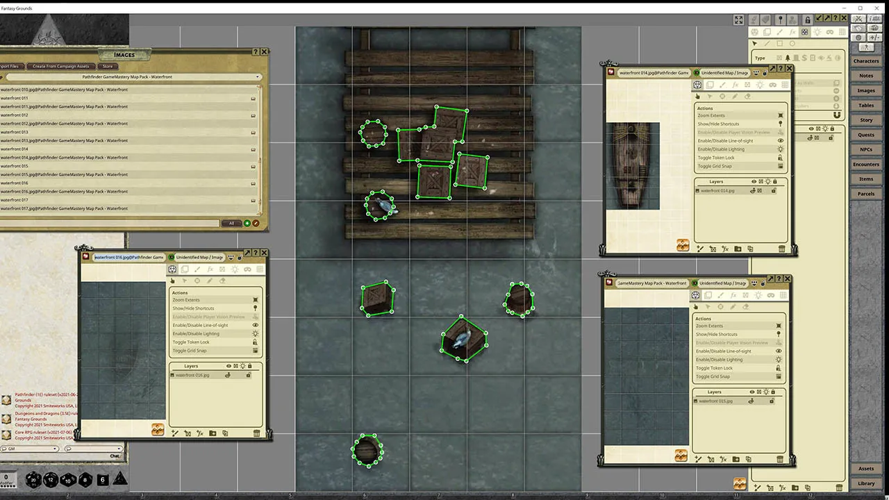 Fantasy Grounds - Pathfinder RPG - Gamemastery Map Pack Waterfront Screenshot 2