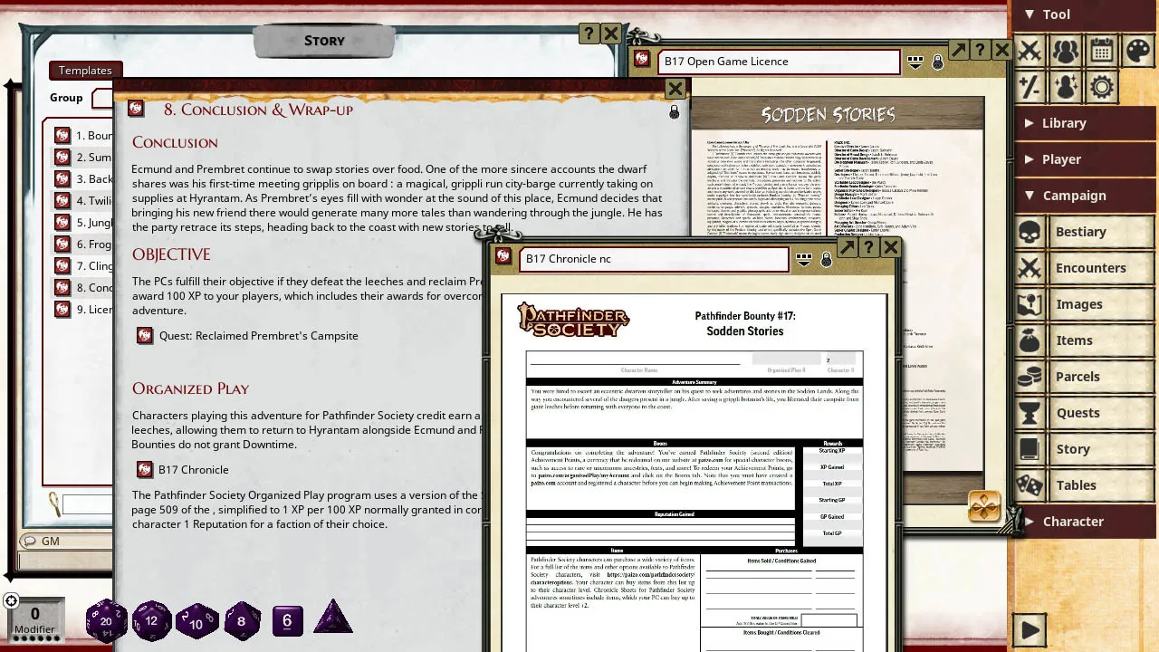 Fantasy Grounds - Pathfinder 2 RPG - Pathfinder Bounty # 17: Sodden Stories Screenshot 4
