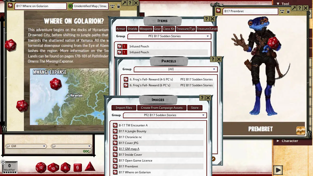 Fantasy Grounds - Pathfinder 2 RPG - Pathfinder Bounty # 17: Sodden Stories Screenshot 1