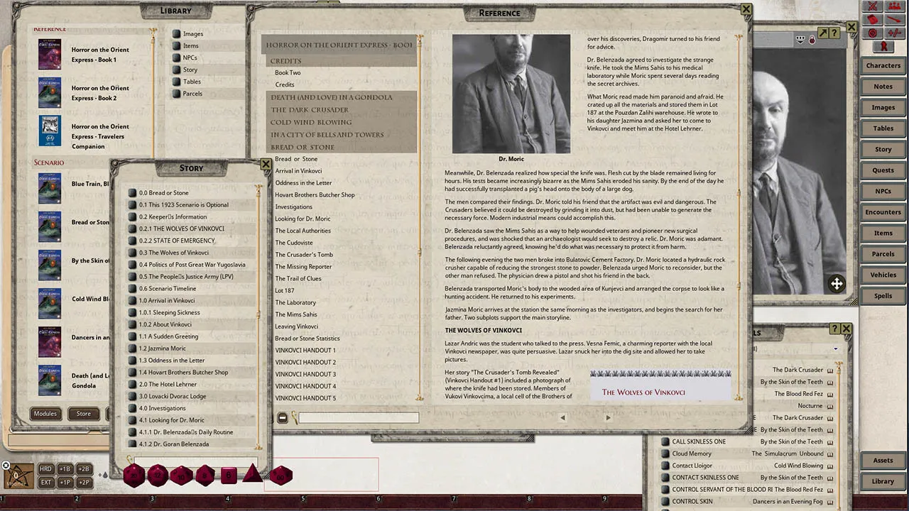 Fantasy Grounds - Horror on the Orient Express Screenshot 5