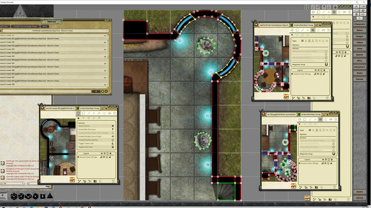Fantasy Grounds - Pathfinder RPG - GameMastery Map Pack Wizard's Tower Screenshot 1