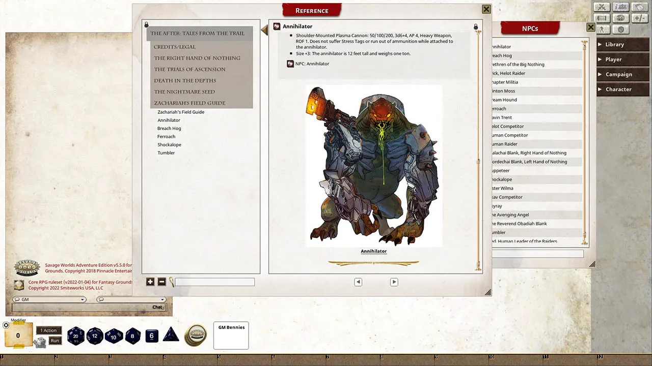 Fantasy Grounds - Tales from the Trail: Adventures for The After Screenshot 4