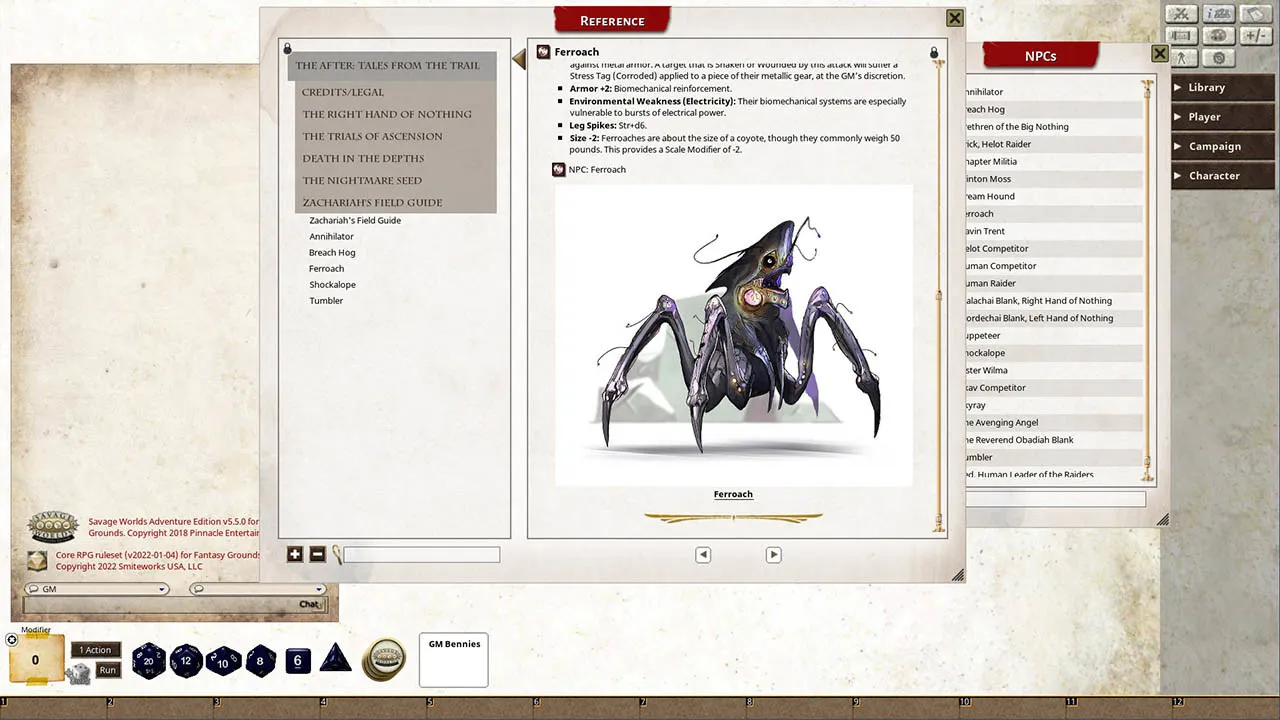 Fantasy Grounds - Tales from the Trail: Adventures for The After Screenshot 2