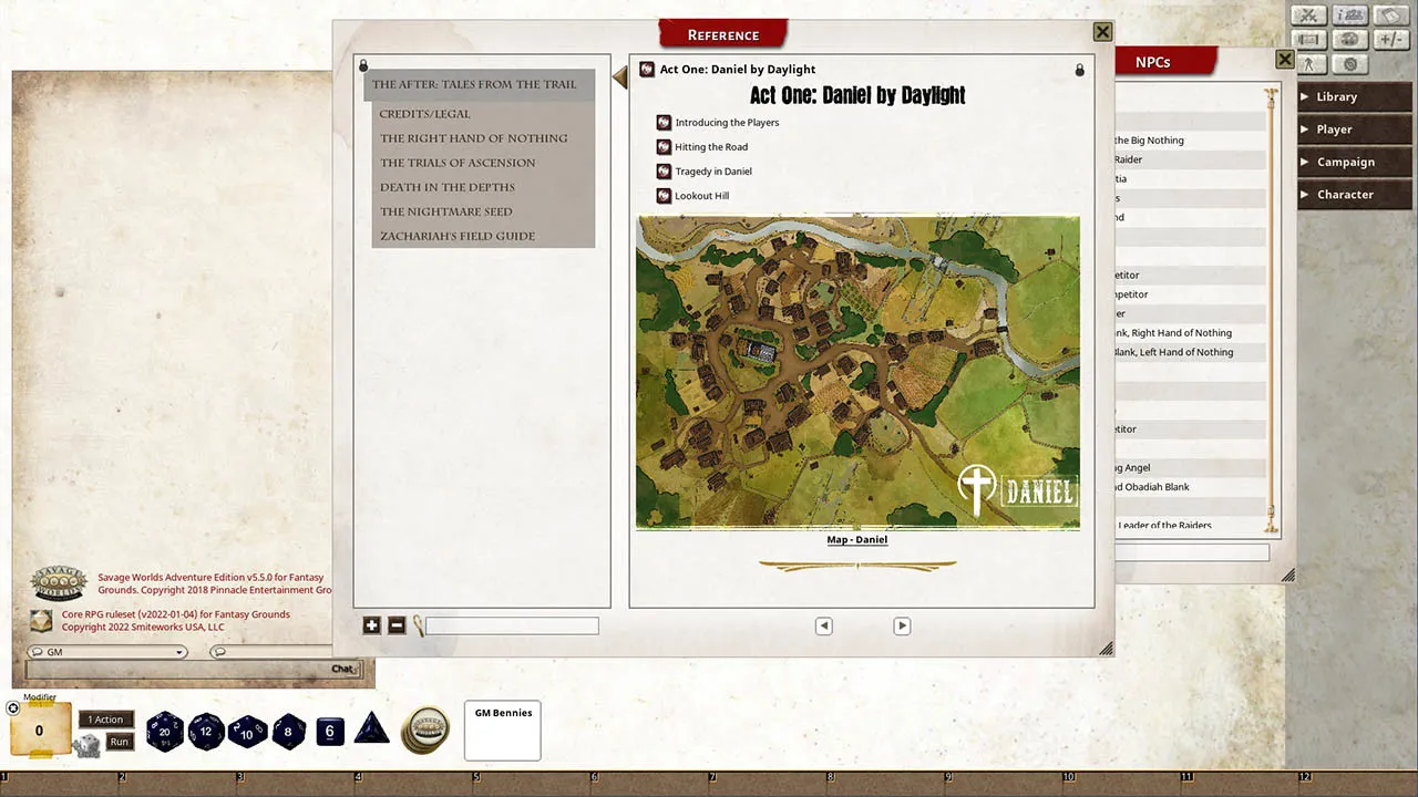 Fantasy Grounds - Tales from the Trail: Adventures for The After Screenshot 3