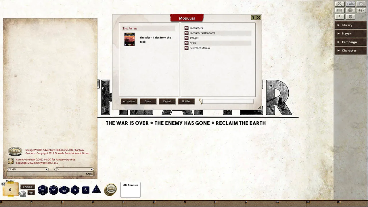 Fantasy Grounds - Tales from the Trail: Adventures for The After Screenshot 1