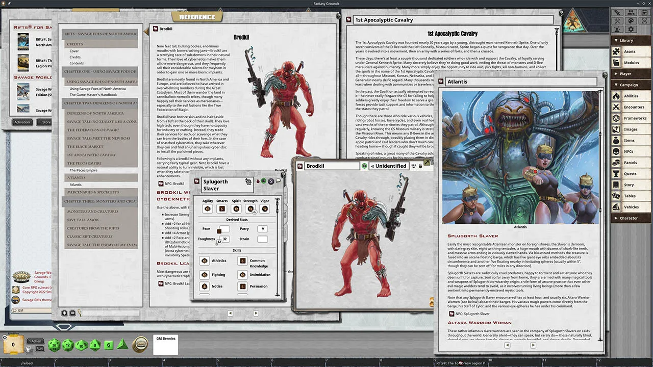 Fantasy Grounds - Savage Rifts: Savage Foes of North America Screenshot 1