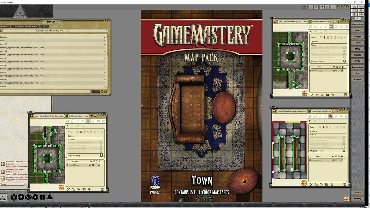 Fantasy Grounds - Pathfinder RPG - GameMastery Map Pack: Town Screenshot 2