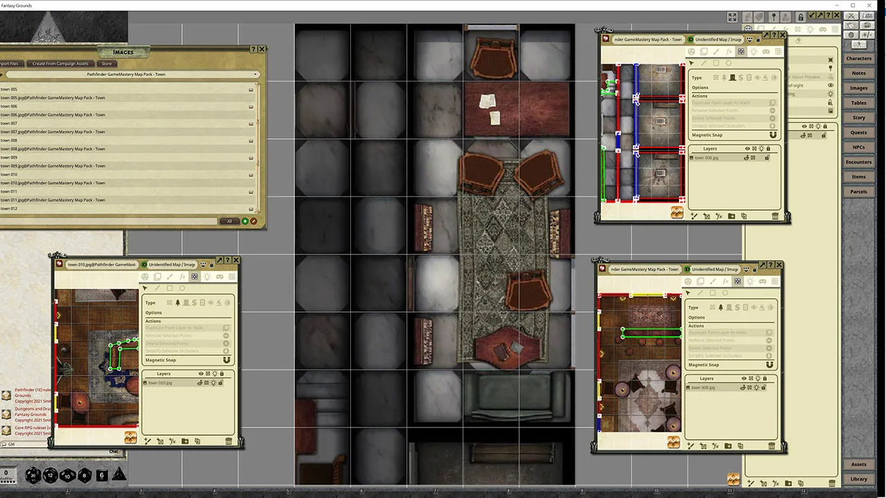 Fantasy Grounds - Pathfinder RPG - GameMastery Map Pack: Town Screenshot 1