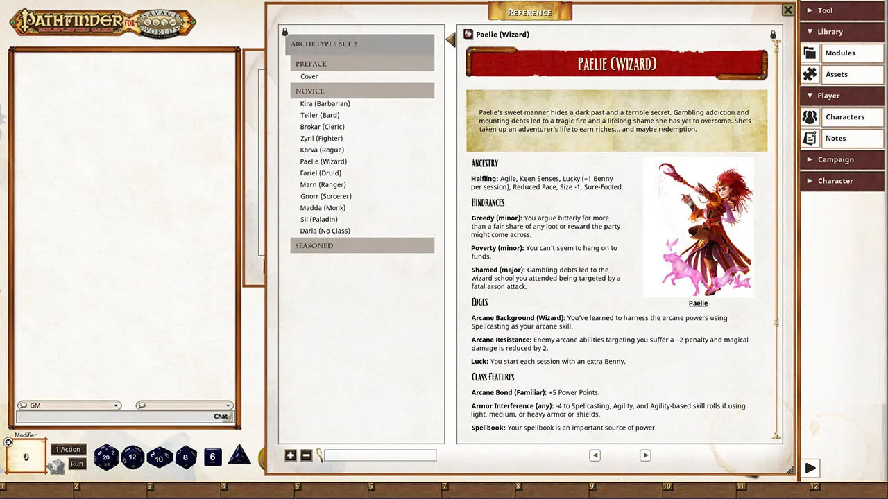 Fantasy Grounds - Pathfinder(R) for Savage Worlds Archetype Set 2 Screenshot 0