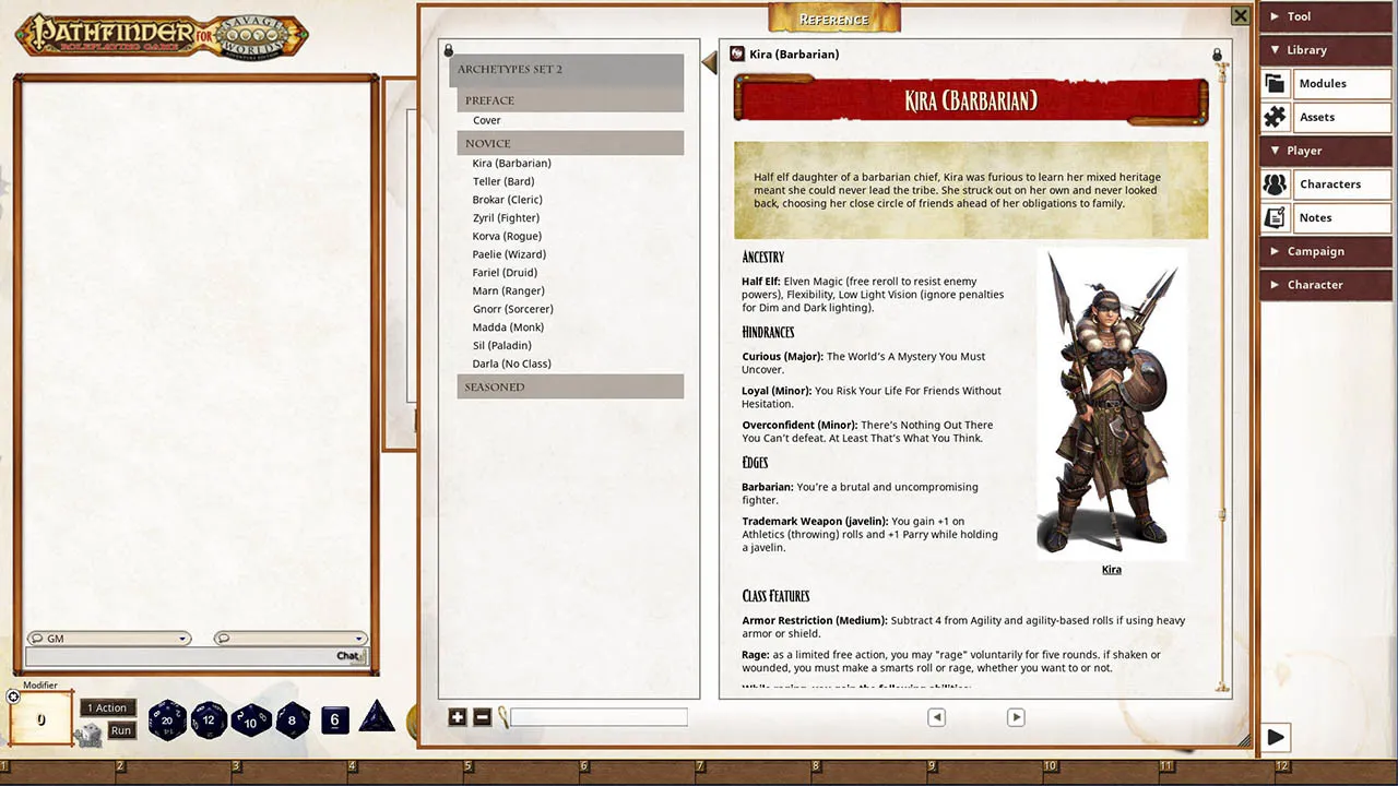 Fantasy Grounds - Pathfinder(R) for Savage Worlds Archetype Set 2 Screenshot 2