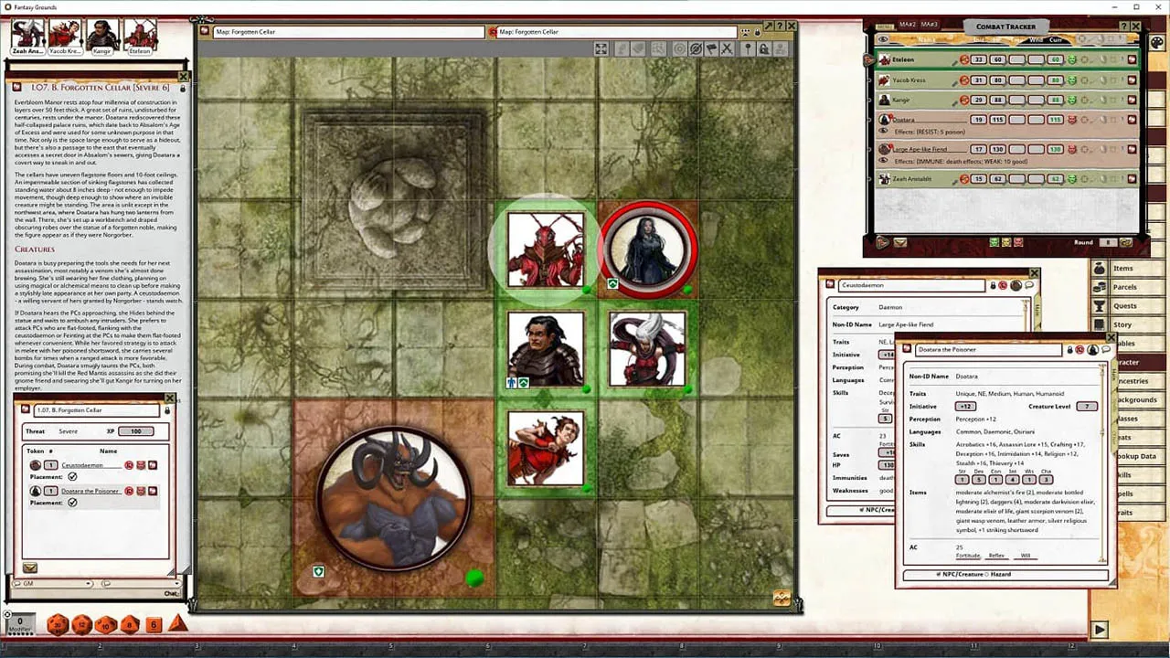 Fantasy Grounds - Pathfinder 2 RPG - One-Shot #4: Mark of the Mantis Screenshot 3